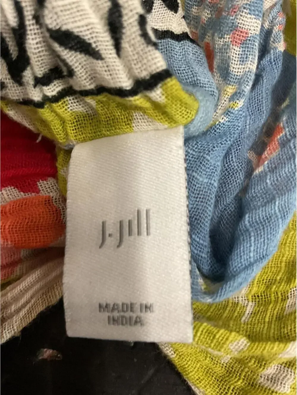 J.Jill Floral Patterned Women's Infinity Scarf 68” x 16”